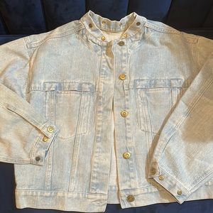 St. John light denim jacket size large